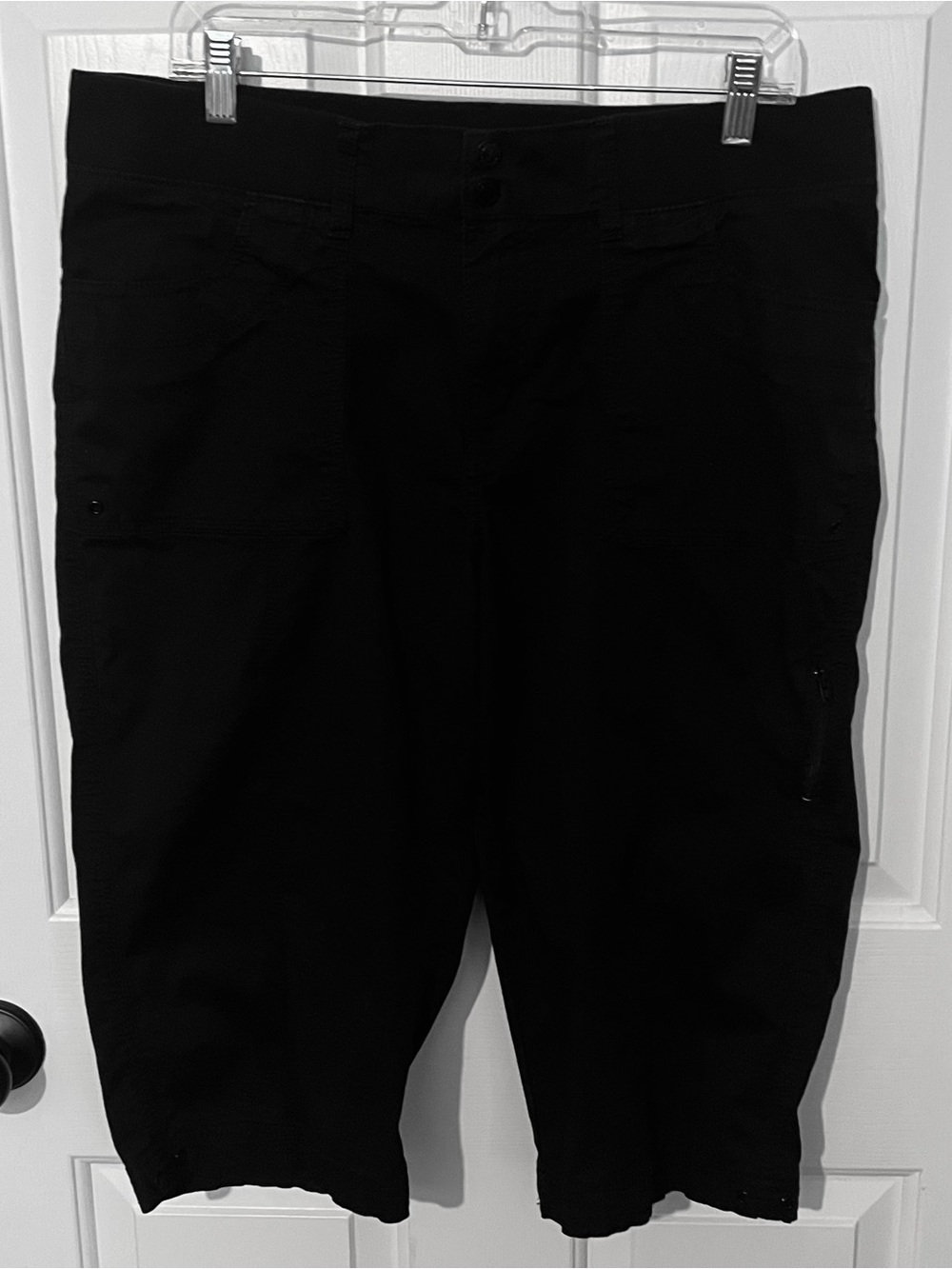 Lee Black Relaxed Fit Capri Pants 16M
